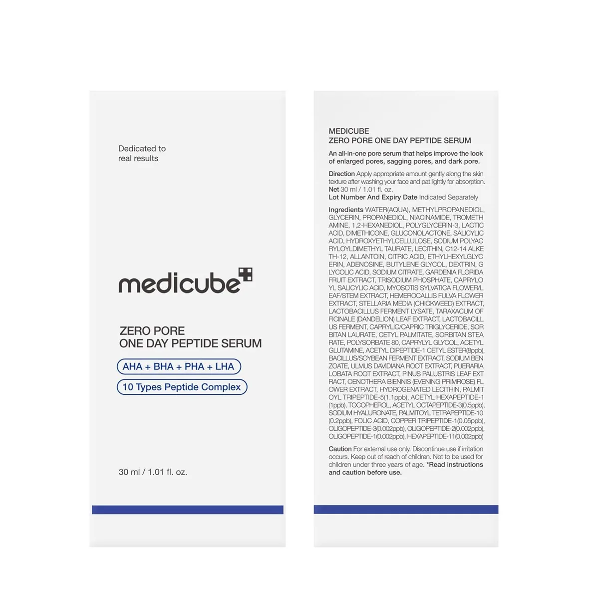 MediCube Zero Pore One-Day Peptide Serum